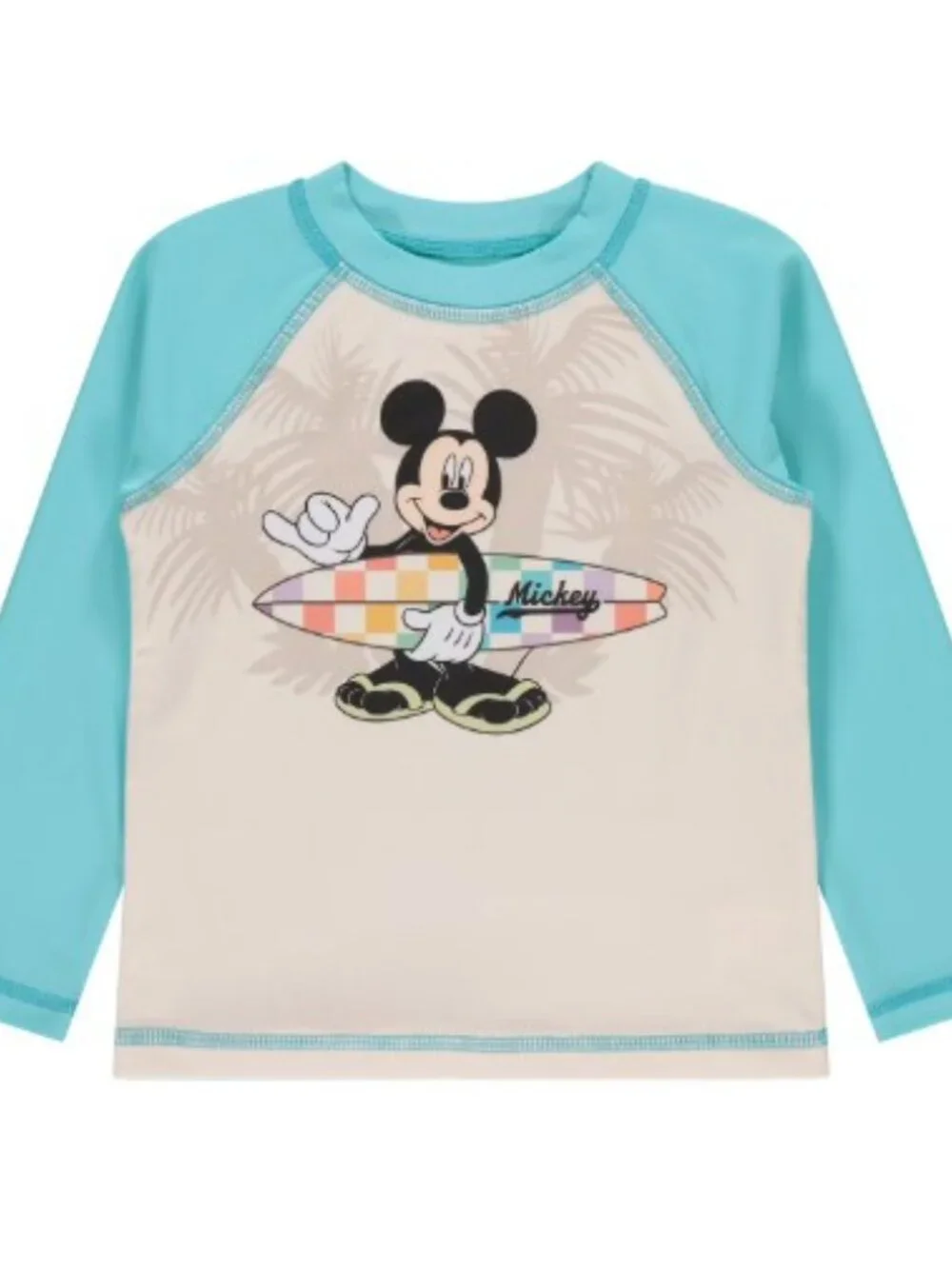 New! Disney Mickey Youth 2 Piece Rashguard and Swim Trunk Set